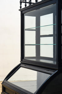 稀少ブラックカラー‼ディスプレイが映えるデザイン性の高いガラスケース BB2218