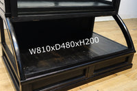 稀少ブラックカラー‼ディスプレイが映えるデザイン性の高いガラスケース BB2218