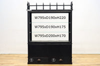 稀少ブラックカラー‼ディスプレイが映えるデザイン性の高いガラスケース BB2218