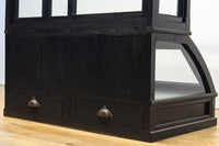 稀少ブラックカラー‼ディスプレイが映えるデザイン性の高いガラスケース BB2218