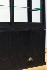 稀少ブラックカラー‼ディスプレイが映えるデザイン性の高いガラスケース BB2218