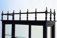 稀少ブラックカラー‼ディスプレイが映えるデザイン性の高いガラスケース BB2218