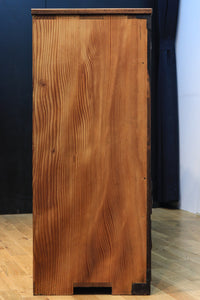 珍品!!無垢材の黒柿杢目が流れる堂々とした越後収納箪笥 BB2226