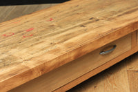 テレビ台に!! 一枚板を使用した頑丈な木地色の裁ち台 BB2241