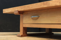 テレビ台に!! 一枚板を使用した頑丈な木地色の裁ち台 BB2241