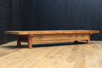 テレビ台に!! 一枚板を使用した頑丈な木地色の裁ち台 BB2241