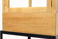 ディスプレイに最適なアイアンフレーム付き五面ガラスケース BB2262