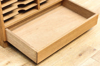 昭和レトロ!! 細かく仕分けができる書類収納ケース BB2318