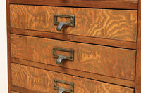 華やかな杢目模様と持ち手金具が素敵な小箪笥 BB2334