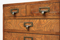 華やかな杢目模様と持ち手金具が素敵な小箪笥 BB2334