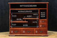 上品な造りと色艶で空間が華やぐ飾り棚 BB2409