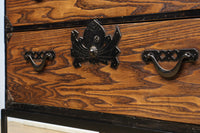 杢目が引き立つアイアンフレーム付き衣裳箪笥 BB2476