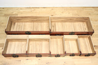 珍品‼ 総桐‼ 隠し小箱を多数備えた見事な造りと風合いが美しい最上収納箪笥 BB2484