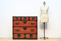 珍品‼ 総桐‼ 隠し小箱を多数備えた見事な造りと風合いが美しい最上収納箪笥 BB2484