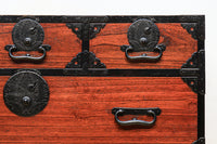 珍品‼ 総桐‼ 隠し小箱を多数備えた見事な造りと風合いが美しい最上収納箪笥 BB2484