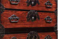 稀少!! 見栄えのする蕪の装飾金具で趣き深い庄内衣裳箪笥 BB2561