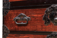 稀少!! 見栄えのする蕪の装飾金具で趣き深い庄内衣裳箪笥 BB2561
