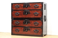 稀少!! 見栄えのする蕪の装飾金具で趣き深い庄内衣裳箪笥 BB2561