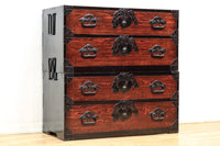 稀少!! 見栄えのする蕪の装飾金具で趣き深い庄内衣裳箪笥 BB2561