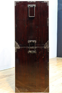 上品な漆を縁起の良い絵柄が雅に飾る二本松衣裳箪笥 BB2681