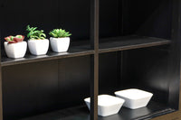 空間が引き締まる黒い色彩のレトロガラスケース BB2709