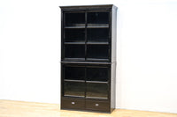 空間が引き締まる黒い色彩のレトロガラスケース BB2709