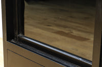 空間が引き締まる黒い色彩のレトロガラスケース BB2709