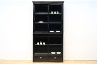 空間が引き締まる黒い色彩のレトロガラスケース BB2709