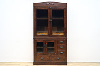 装飾性の高い杢目模様がレトロ感を高めるガラスケース BB2724