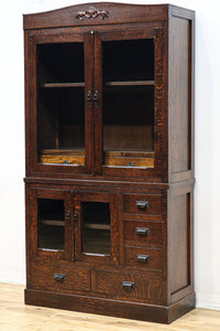 装飾性の高い杢目模様がレトロ感を高めるガラスケース BB2724