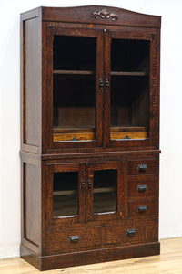 装飾性の高い杢目模様がレトロ感を高めるガラスケース BB2724