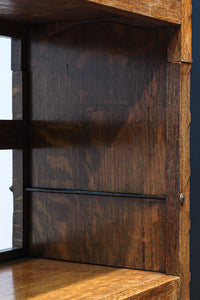 オークづくりのお洒落なスタッキング式本棚 BB2754