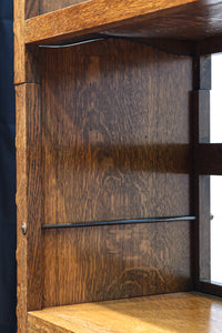 オークづくりのお洒落なスタッキング式本棚 BB2754