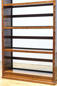 オークづくりのお洒落なスタッキング式本棚 BB2754