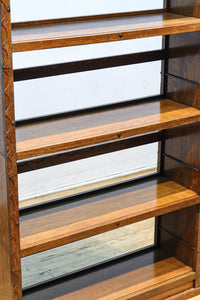 オークづくりのお洒落なスタッキング式本棚 BB2754