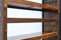 オークづくりのお洒落なスタッキング式本棚 BB2754