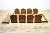 オークづくりのお洒落なスタッキング式本棚 BB2754