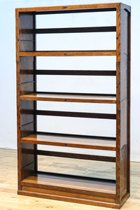 オークづくりのお洒落なスタッキング式本棚 BB2754