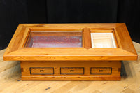 特大サイズ!!欅の杢目が浮かぶ美しい色艶をした関西火鉢 BB2792