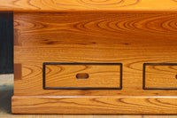 特大サイズ!!欅の杢目が浮かぶ美しい色艶をした関西火鉢 BB2792