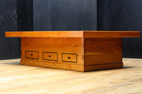 特大サイズ!!欅の杢目が浮かぶ美しい色艶をした関西火鉢 BB2792