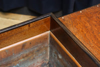 黒柿をアクセントにした欅杢目の美しい関東火鉢 BB2878