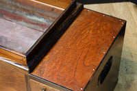 黒柿をアクセントにした欅杢目の美しい関東火鉢 BB2878