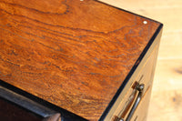 黒柿をアクセントにした欅杢目の美しい関東火鉢 BB2878