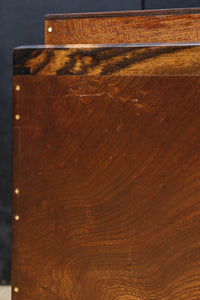 黒柿をアクセントにした欅杢目の美しい関東火鉢 BB2878