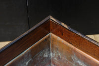 黒柿をアクセントにした欅杢目の美しい関東火鉢 BB2878