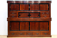 稀少幅2107ミリ‼ 艶やかで雅やかな色彩の貫禄溢れる極上近江水屋箪笥 BB2909