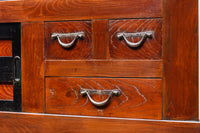 稀少幅2107ミリ‼ 艶やかで雅やかな色彩の貫禄溢れる極上近江水屋箪笥 BB2909