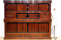 稀少幅2107ミリ‼ 艶やかで雅やかな色彩の貫禄溢れる極上近江水屋箪笥 BB2909