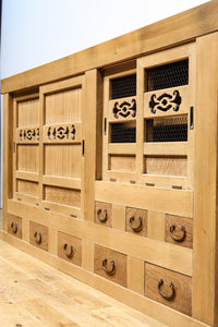 極上!! 美しい木地色に自然美が際立つ京水屋箪笥 BB2911